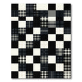Checkerboard Plaid Squares Patchwork Rug