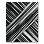 Monochrome Diagonal Striped Abstract Rug