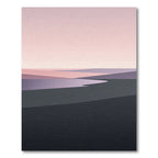 Minimalist Dusk Landscape Horizon Rug