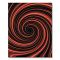 Crimson Vortex Swirl Abstract Rug