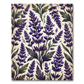 Vintage Royal Purple Lavender Botanical Rug