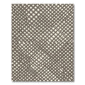 Earthy Brown Woven Crosshatch Rug