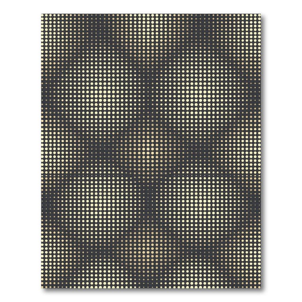Modern Gold Dot Gradient Rug