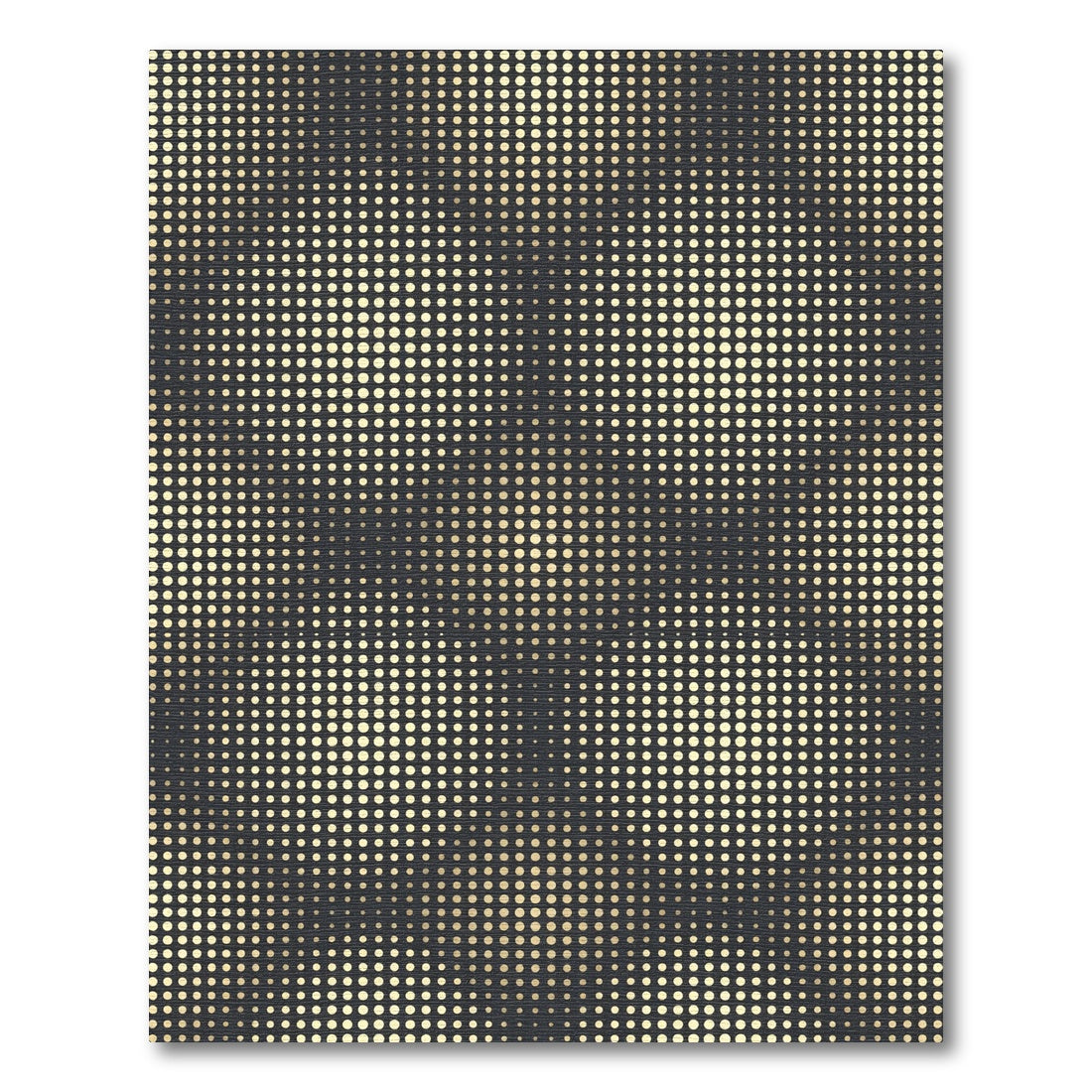 Modern Gold Dot Gradient Rug