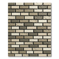 Neutral Toned Brick Wall Texture Rug