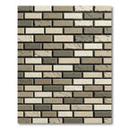 Neutral Toned Brick Wall Texture Rug