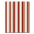 Bold Red Cream Subtle Stripes Rug