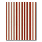 Bold Red Cream Subtle Stripes Rug