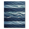 Coastal Indigo Layered Ocean Wave Rug
