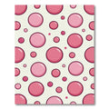 Pink Bubble Circle Medallion Rug