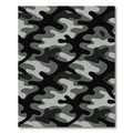 Monochrome Urban Camouflage Abstract Art Rug