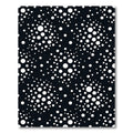 Black White Scattered Dot Composition Rug