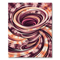 Crimson Swirl Tie Dye Vortex Rug