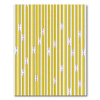 Minimalist Yellow Pencils Geometric Linear Rug