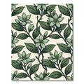 Mint Green Floral Vine Repeat Rug
