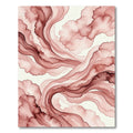 Blush Pink Watercolor Abstract Flow Rug