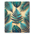 Lush Tropical Ferns and Botanical Leaves Rug