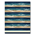 Abstract Ocean Wave Coastal Serenity Rug
