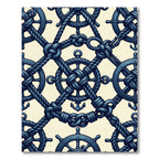 Nautical Rope Anchor Wheel Medley Rug