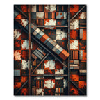 Rustic Checkered Industrial Cargo Rug