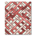 Pink Flamingo Lattice Texture Rug