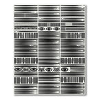 Bold Black Eye Tribal Stripe Rug