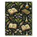 Vintage Botanical Alchemy Herbarium Illustration Rug