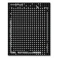 Modern Black White Dot Grid Rug