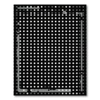 Modern Black White Dot Grid Rug