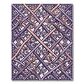 Ornate Purple and Rose Filigree Rug