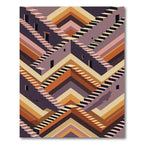Illusionary Staircase Earth Tones Rug