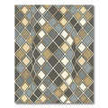 Earthy Diamond Weave Op Art Rug