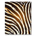 Abstract Golden Zebra Stripe Rug