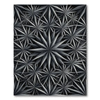 Monochromatic Starburst Abstract Composition Rug