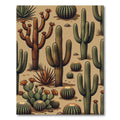 Desert Cactus Garden Arrangement Rug