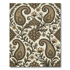 Ornate Paisley Floral Scrollwork Rug