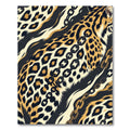 Bold Leopard Chain Link Animal Art Rug