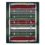 Vintage Retro Stadium Football Field Rug
