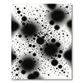 Monochromatic Varied Dot Concentric Circles Rug