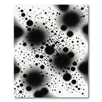 Monochromatic Varied Dot Concentric Circles Rug