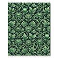 Lush Green Floral Vine Rug