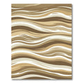 Neutral Earth Tone Abstract Wavy Lines Rug