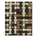 Woven Earth Tone Basket Weave Rug