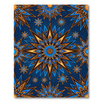 Celestial Navy Golden Starburst Luminary Rug