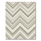 Neutral Taupe Chevron Zigzag Stripe Rug