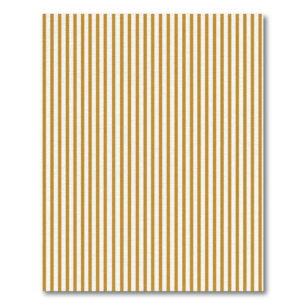 Minimalist Mustard Gold Vertical Striped Rug