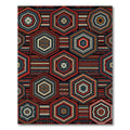 Bold Hexagon Geometric Tribal Rug