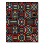 Bold Hexagon Geometric Tribal Rug