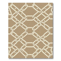 Classic Gold Interlocking Chain Link Rug
