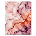 Fluid Abstract Crimson Wine Watercolor Rug